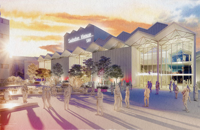 Artist's impression of the new Swindon venue. Image: Stufish