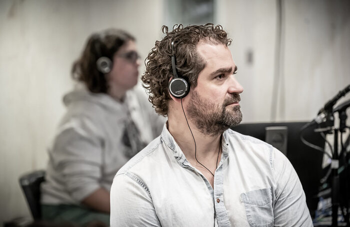 Max Webster in rehearsals for Macbeth. Photo: Marc Brenner