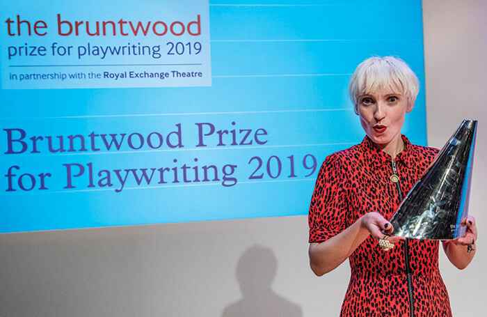 Phoebe Eclair-Powell winning the Bruntwood Prize for Playwriting in 2019