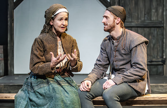 Elaine Claxton and Ben Callon in The Commotion Time at Exeter Northcott Theatre. Photo: Craig Fuller