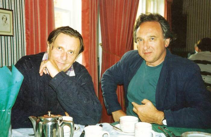 Ian Davidson, right, with Barry Humphries