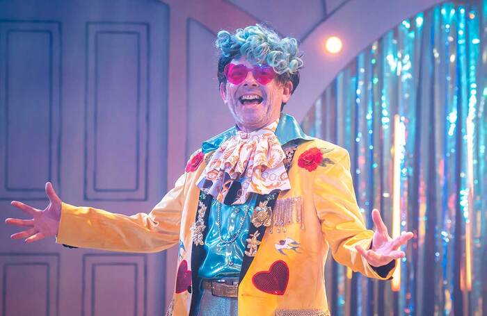 Adam Keast as Graham in Cinderella at the Liverpool Everyman (2023). Photo: Marc Brenner