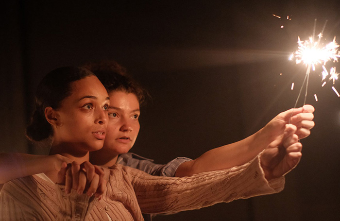 Joanne Marie Mason and Alice Walker in Burnt-Up Love at the Finborough Theatre, London. Photo: Rio Redwood-Sawyerr