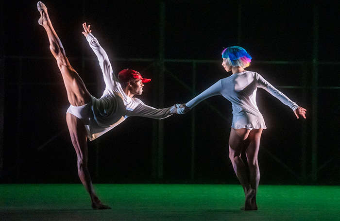 Joseph Sissens and Leticia Dias in Maddaddam at the Royal opera House, London. Photo: Tristram Kenton