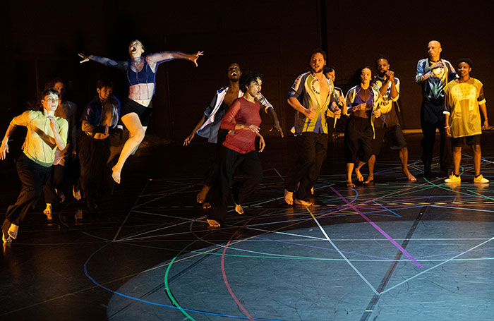  A scene from Rosas: Exit Above review at Sadler's Wells, London. Photo: Anne Van Aerschot