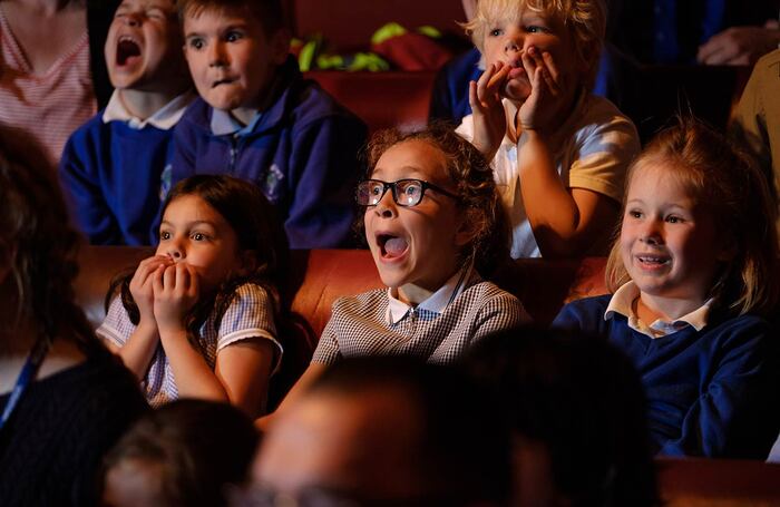 Children at a show at the Egg in 2019. Photo: Jack Offord