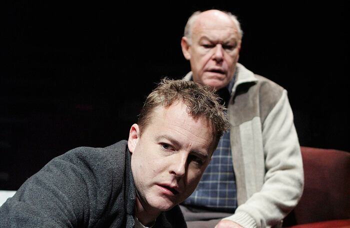 Samuel West and Timothy West on stage together in A Number at Sheffield Crucible Studio in 2006. Photo: Tristram Kenton 