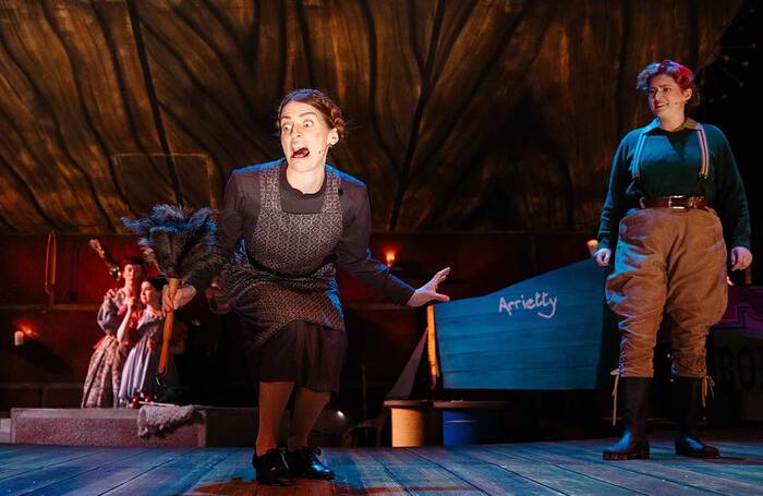 Deb Pugh, Bea Glancy, Megan Leigh Mason and Rachael Garnett in The Borrowers at Hull Truck Theatre. Photo: Tom Arran