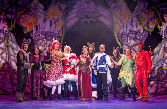 The cast of Sleeping Beauty at Broadway Theatre, London