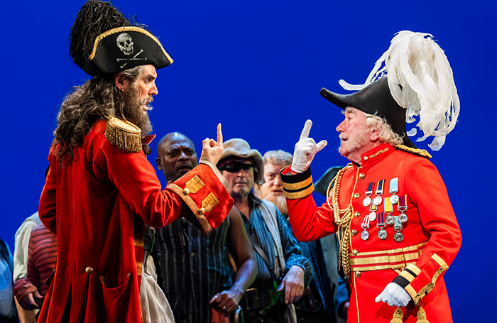 John Savournin and Richard Suart in The Pirates of Penzance at the London Coliseum. Photo: Tristram Kenton