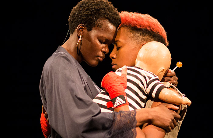 Sheila Atim and Jade Anouka in Henry IV, part of the Donmar Warehouse's Shakespeare trilogy that were set in prisons. Photo: Helen Maybanks