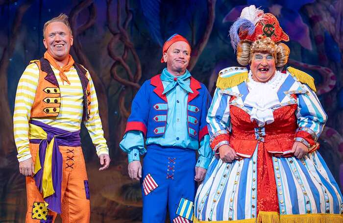 Members of the cast in The Pantomime Adventures of Peter Pan at Grand Opera House, Belfast