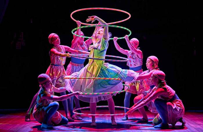 Members of the cast in Ballet Shoes at the National Theatre, London. Photo: Manuel Harlan