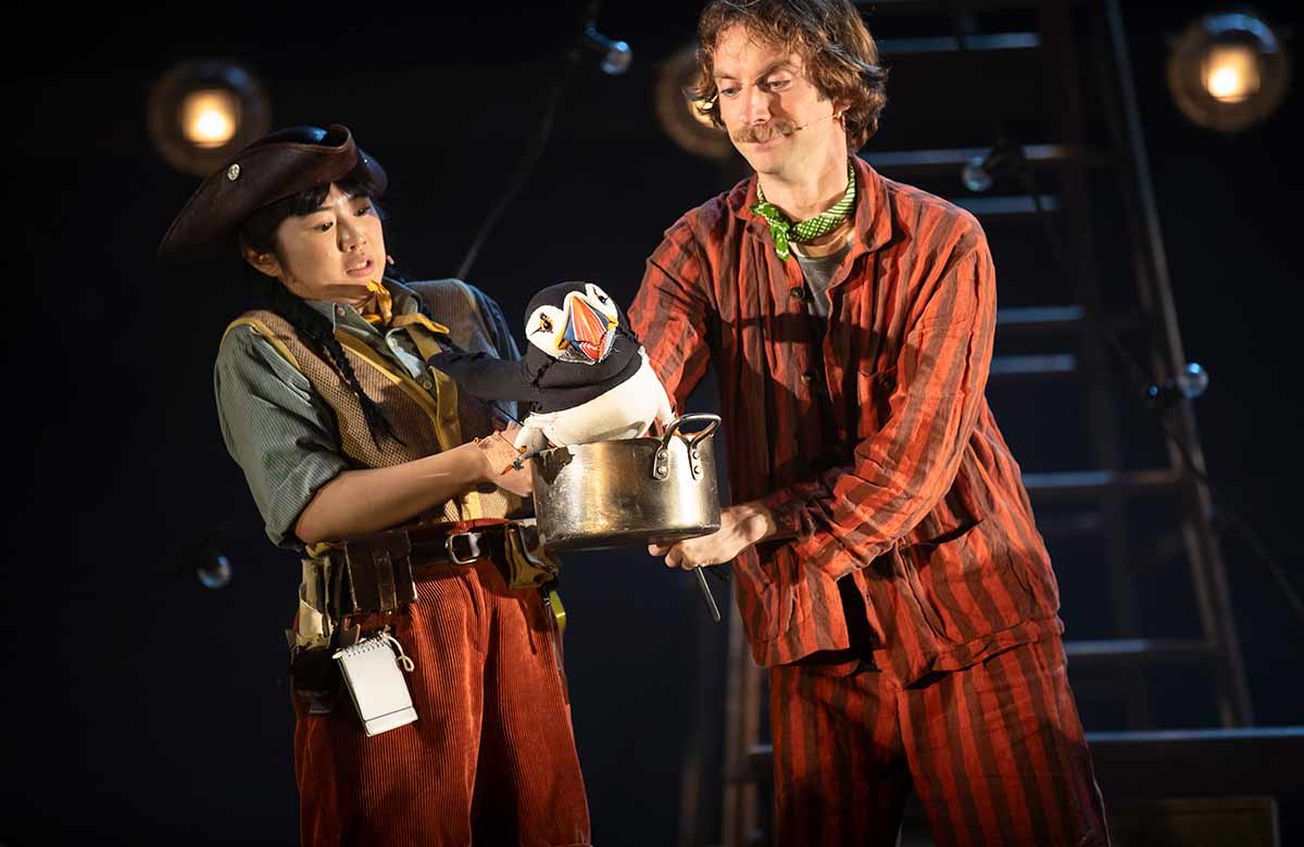 Jade Chan and Dylan Read in Treasure Island at the Lyceum Theatre, Edinburgh. Photo: Jess Shurte