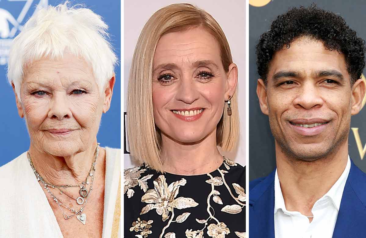 Judi Dench, Anne-Marie Duff and Carlos Acosta. Photos: Shutterstock