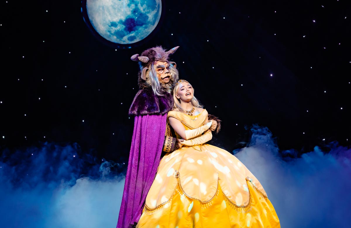 The cast of Beauty and the Beast at Richmond Theatre, London