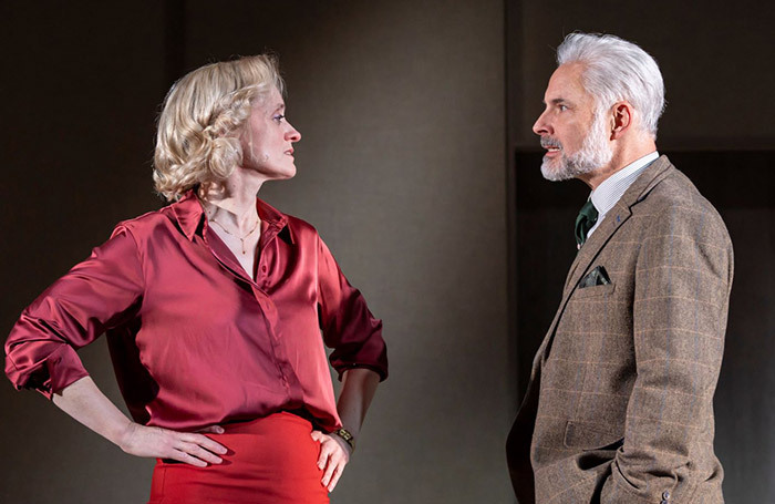 Anne-Marie Duff and Mark Bonnar in The Little Foxes at the Young Vic, London. Photo: Johan Persson