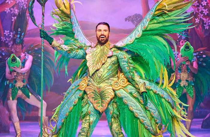 Rylan in Jack and the Beanstalk at Cliffs Pavilion, Southend. Photo: Manuel Harlan