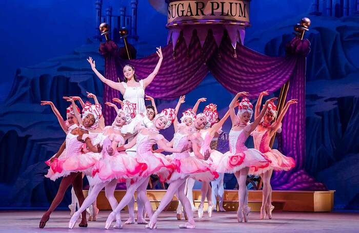 Ivana Bueno and the cast of the Nutcracker at London Coliseum. Photo: Tristram Kenton