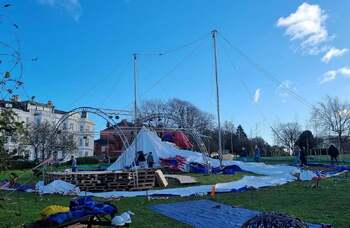 Children’s theatre company ‘devastated’ by big top destruction in Storm Darragh