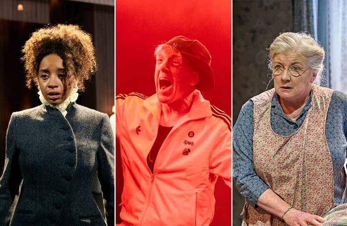 Siena Kelly in A Doll’s House at Crucible Theatre, Sheffield, VL at Roundabout @ Summerhall, Edinburgh and Felicity Montagu in The Deep Blue Sea at Ustinov Studio, Bath. Photos: Mark Douet/Mihaela Bodlovic/Manuel Harlan