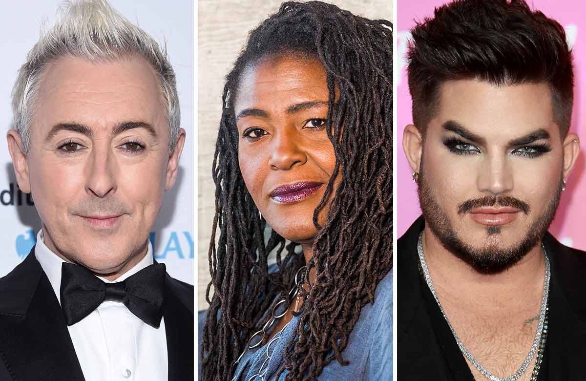 Alan Cumming, Sharon D Clarke and Adam Lambert. Photos: Shutterstock/Tristram Kenton