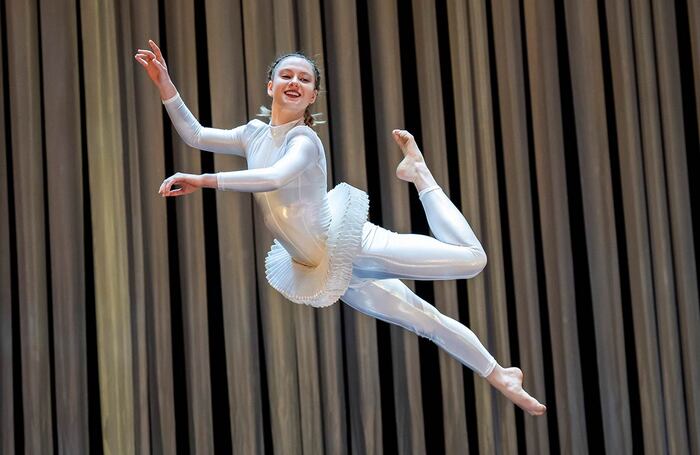 Sophie Seccombe in Circa's Duck Pond at Royal Festival Hall, London. Photo: Tristram Kenton