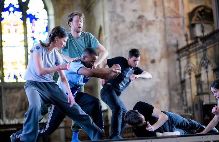 Impermanence rehearsing for their new show Venus at the Mount Without, Bristol. Photo: Paul Blakemore