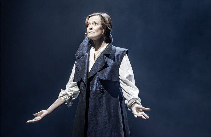 Sigourney Weaver in The Tempest at Theatre Royal Drury Lane, London. Photo: Marc Brenner