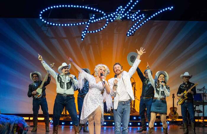 The cast of Here You Come Again at Riverside Studios, Location. Photo: Hugo Glendinning