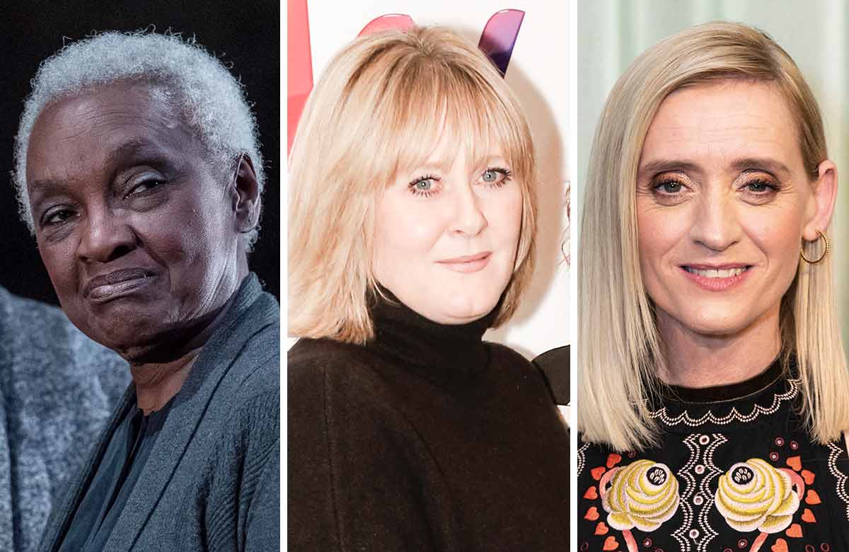 Carmen Monroe (in Mary Stuart in 2026), Sarah Lancashire and Anne-Marie Duff. Photos: Manuel Harlan/Shutterstock